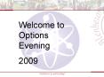 Welcome to Options Evening