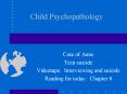 Child Psychopathology