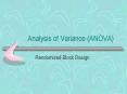 Analysis of Variance ANOVA