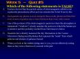 Which of the following statements is FALSE