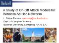 A Study of OnOff Attack Models for Wireless Ad Hoc Networks