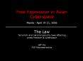 Free Expression in Asian Cyberspace