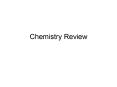 Chemistry Review