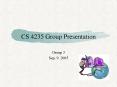 CS 4235 Group Presentation