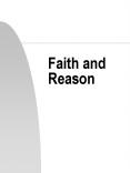 Faith and Reason