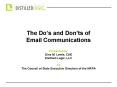 The Dos and Donts of Email Communications
