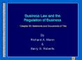 Business Law and the Regulation of Business Chapter 50: Bailments and Documents of Title