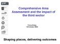 Comprehensive Area Assessment and the impact of the third sector