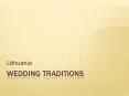 Wedding traditions