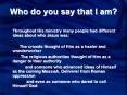 Who do you say that I am