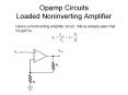 Opamp Circuits Loaded Noninverting Amplifier