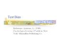 Test Bias