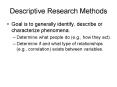 Descriptive Research Methods