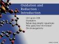 Oxidation and Reduction Introduction
