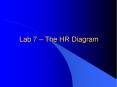 Lab 7 The HR Diagram