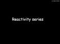 Metals reactivity series
