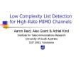 Low Complexity List Detection for HighRate MIMO Channels