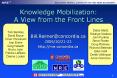 Knowledge Mobilization: A View from the Front Lines