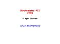 Biochemistry 412