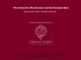 The University Infrastructure and the Graduate Dean