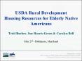 USDA Rural Development Housing Resources for Elderly Native Americans