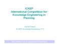 ICKEP International Competition for Knowledge Engineering in Planning