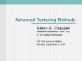 Advanced Texturing Methods