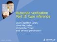 Bytecode verification Part II: type inference