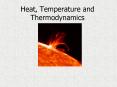 Heat, Temperature and Thermodynamics