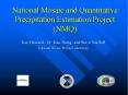National Mosaic and Quantitative Precipitation Estimation Project NMQ