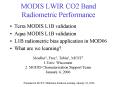 MODIS LWIR CO2 Band Radiometric Performance