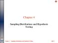 Sampling Distributions and Hypothesis Testing