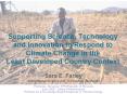 Supporting Science, Technology and Innovation to Respond to Climate Change in the Least Developed Co