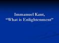 Immanuel Kant, What is Enlightenment