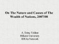 On The Nature and Causes of The Wealth of Nations, 200708