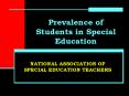 Prevalence of Students in Special Education