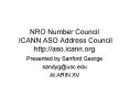 NRO Number Council ICANN ASO Address Council http:aso'icann'org
