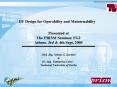 HF Design for Operability and Maintenability