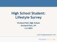 High School Student: Lifestyle Survey