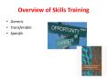 Overview of Skills Training