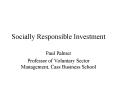 Socially Responsible Investment