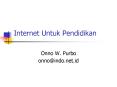 Internet Untuk Pendidikan