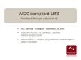 AICC compliant LMS Feedback from an Airbus study