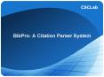 BibPro: A Citation Parser System