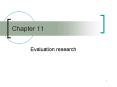 Evaluation research