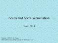 Seeds and Seed Germination