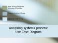 Analyzing systems process: Use Case Diagram