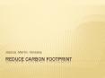 Reduce Carbon FootPrint