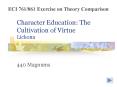 Character Education: The Cultivation of Virtue Lickona