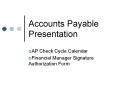 Accounts Payable Presentation